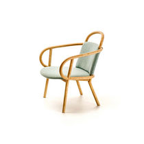 Contemporary armchair / wooden / contract