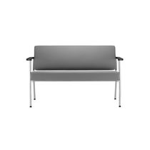 Contemporary sofa / fabric / leather / commercial