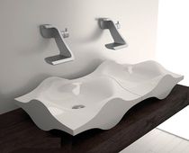 2 bowl counter top washbasin OCEAN BANDINI RUBINETTERIE