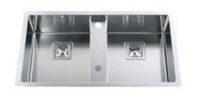 2 bowl stainless steel kitchen sink GHOST: LFG90 ARTINOX