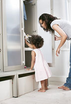 2 door glass paned kids wardrobe (unisex) KEEP&trade; STOKKE