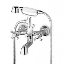 2 hole bath-tub double handle mixer tap DELFI -  Z46230.8008  ZUCCHETTI RUBINETTERIA