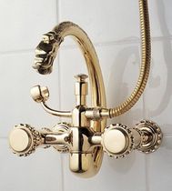 2 hole wall-mounted double handle mixer tap for bath-tub POMPADOUR - 2235 Herbeau