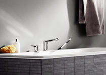 3 hole shower and bath-tub double handle mixer tap L&acute;AURA Villeroy & Boch