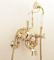3 hole wall-mounted double handle mixer tap for bath-tub ROYALE - 3031 Herbeau