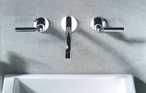 3 hole wall-mounted washbasin double handle mixer tap SAM ALIA Sam Vertriebs