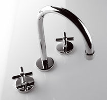 3 hole washbasin double handle mixer tap PEGASO Ponsi