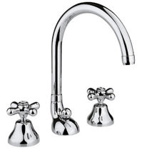 3 hole washbasin double handle mixer tap 2507 NICOLAZZI