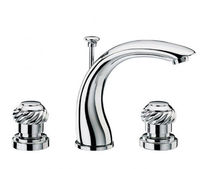 3 hole washbasin double handle mixer tap PERLA 6120 FARIS Rubinetterie