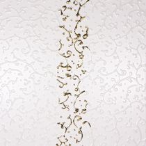3D porcelain stoneware wall tile: floral pattern CESELLO: BIANCO ORO 30 X30 CM Lifetile