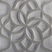 3D stone wall tile: floral pattern HAND CARVED : SANDSTONE LOTUS ARTISTIC TILE
