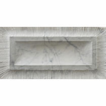 3D stone wall tile: plain color HAND CARVED : PORTRAIT BIANCO CARRARA ARTISTIC TILE