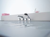 4 hole shower and bath-tub double handle mixer tap SQUARE VOGUE Villeroy & Boch