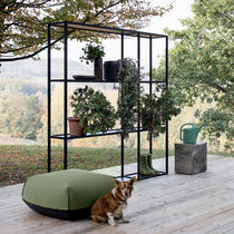 Minimalist design shelf / metal / outdoor