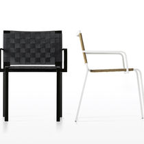 Contemporary garden chair / with armrests...
