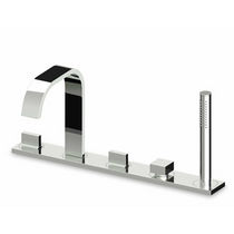 5 hole bath-tub double handle mixer tap AGUABLU - ZA5472 ZUCCHETTI RUBINETTERIA