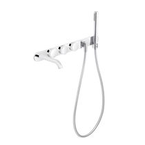 5 hole bath-tub double handle mixer tap DESIGN TUNE CASCADE rvb
