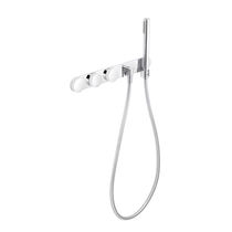 5 hole shower and bath-tub double handle mixer tap DESIGN TUNE CASCADE rvb