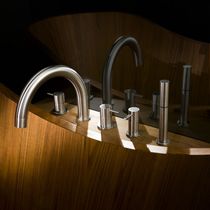 5 hole shower and bath-tub double handle mixer tap MB29 - MB30 MGS Progetti