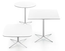 Contemporary bistro table / MDF / aluminum...