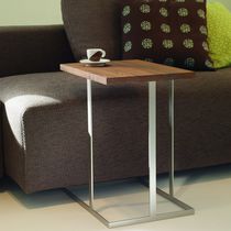 Contemporary side table / wooden / metal...