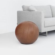 Original design pouf / leather / contract