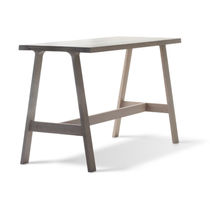 Contemporary high bar table / wooden / rectangular...
