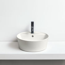 Countertop washbasin / round / ceramic /...
