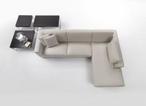 Corner sofa / bed / contemporary / cotton