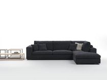 Corner sofa / bed / contemporary / fabric