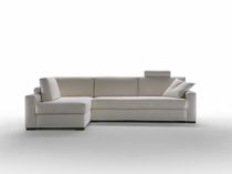 Corner sofa / bed / contemporary / cotton