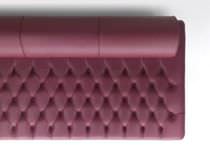 Contemporary upholstered bench / leather...