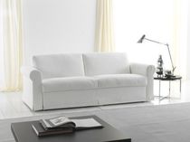 Sofa bed / traditional / leather / 2-person