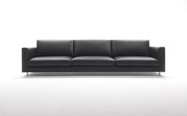 Contemporary sofa / leather / 3-seater /...