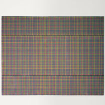Contemporary rug / plaid / fabric / rectangular