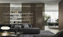 Indoor door / sliding / wooden / aluminum