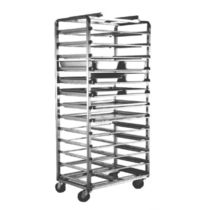 Food tray trolley / commercial / stainless...