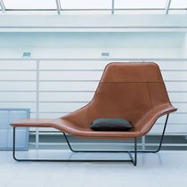 Contemporary daybed / fabric / leather /...