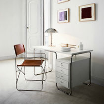 Stainless steel desk / contemporary / with...