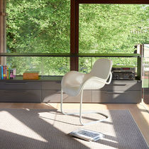 Contemporary chair / with armrests / cantilever...