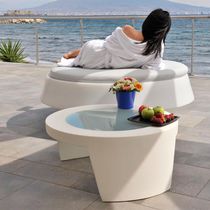 Contemporary coffee table / glass / polyethylene...