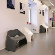 Garden bench / contemporary / polyethylene...