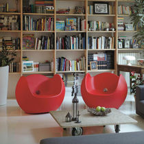 Contemporary armchair / polyethylene / illuminated...