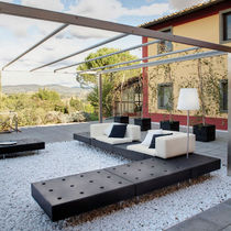 Corner sofa / modular / contemporary / garden