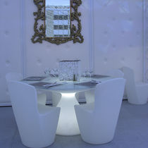 Contemporary dining table / glass / polyethylene...