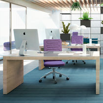 Executive desk / wooden / tempered glass...