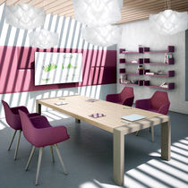 Contemporary boardroom table / elm / melamine...