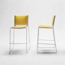 Contemporary bar chair / upholstered / fabric...