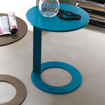 Contemporary side table / glass / lacquered...