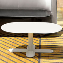 Contemporary coffee table / glass / lacquered...